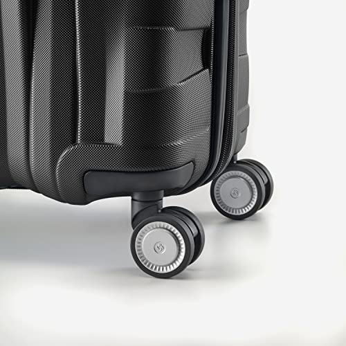 Samsonite Winfield 2 Hardside Expandable Luggage with Spinner Wheels, Brushed Anthracite, Checked-Large 28-Inch