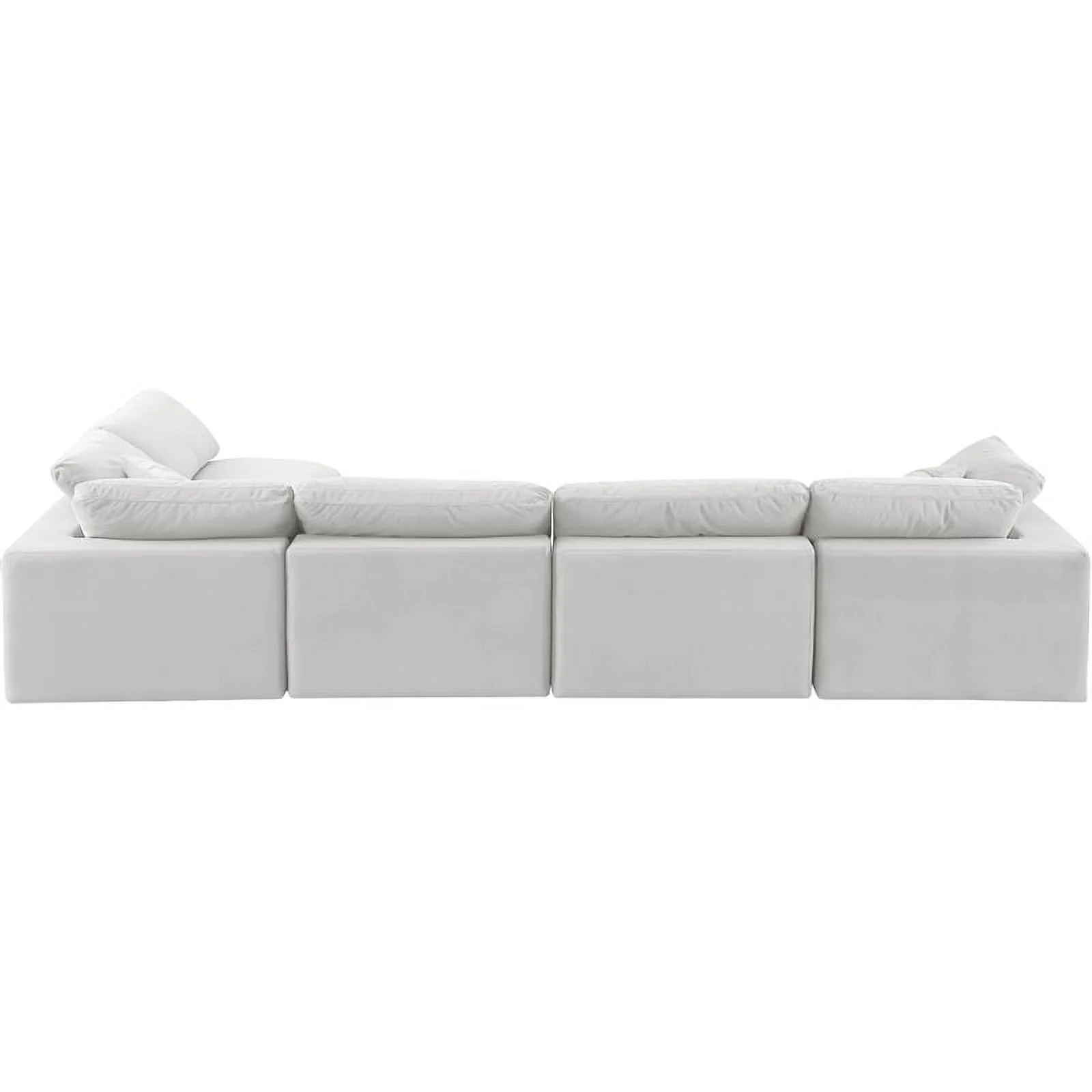 Meridian Furniture Comfy Cream Velvet Modular Sectional
