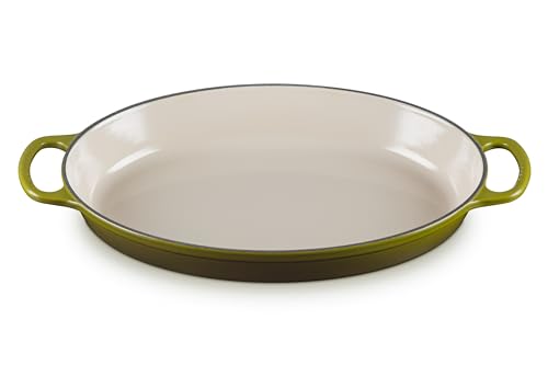 Le Creuset Enameled Cast Iron Signature Oval Baker, 3qt. Sea Salt