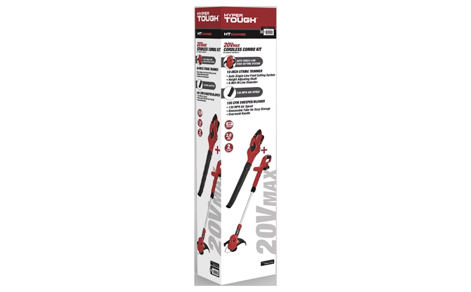 Hyper Tough 20V MAX Cordless Trimmer Sweeper Combo, HT19-401-003-07