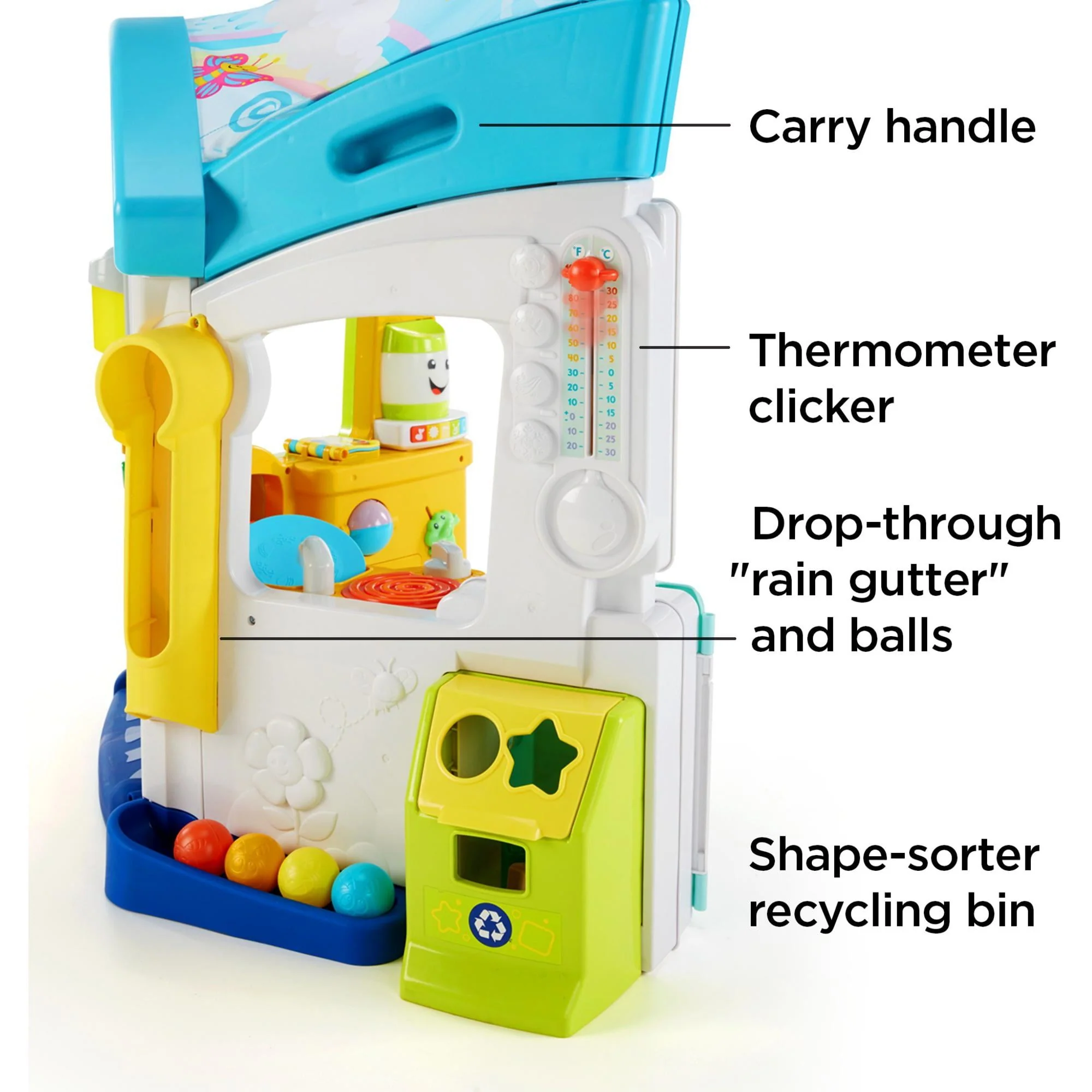 Fisher-Price Laugh & Learn Playhouse Educational Toy for Babies & Toddlers, Smart Learning Home