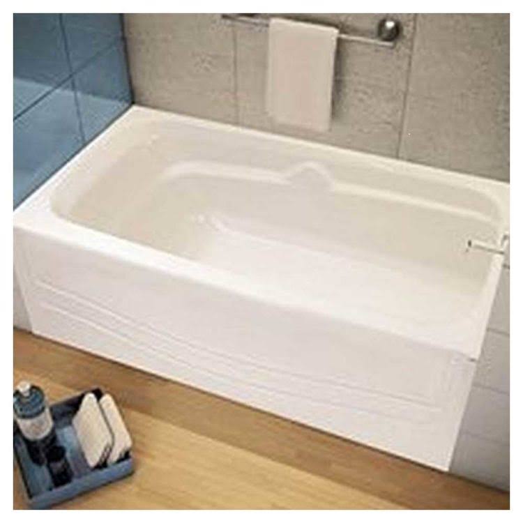 Avenue 105524-000-002-00 Alcove Bathtub 60 in L x 30 in W x 21 in H 46 Gal Capacity White