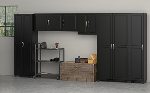 SystemBuild Evolution Kendall 24" Engineered Wood Utility Storage Cabinet Black