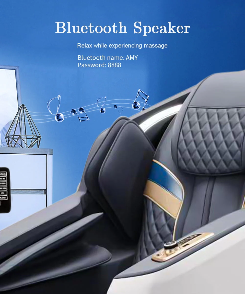 UPGO 2024 4D Massage Chair with Voice Control, 57 SL Track, Quick Access Button