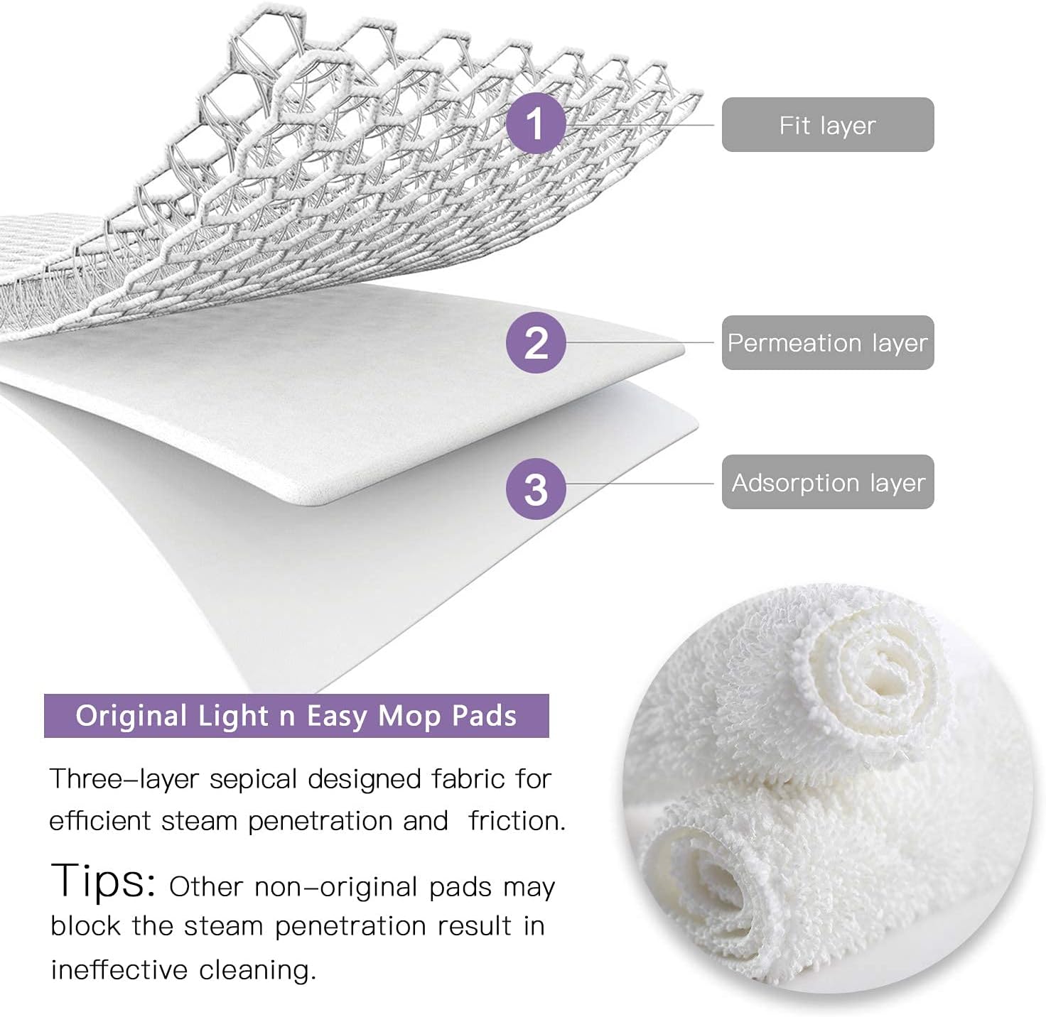 LIGHT 'N' EASY Steam Mop, Floor Steamers for Hardwood and Tile,Lightweight Steam Mops for Laminate Floor,Carpet Steamer,Wood Floor Mop Steam Cleaners