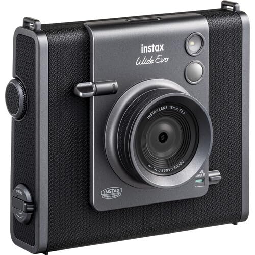 INSTAX Wide EVO 2-in-1 Instant Film Camera and Printer, Rear LCD Screen, 10 Lens and 10 Film Filters, Wide-Angle Lens Function