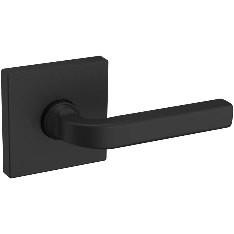 Baldwin Estate Lever R017 Rose Passage Set 2-3/8x22 BS Satin Black