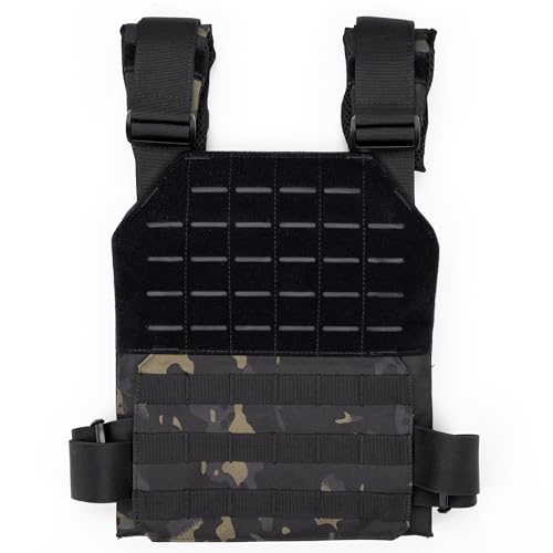 WOLF TACTICAL Simple Weighted Vest Men Womens Weighted Vest for Walking Running Training Rucking Adjustable Weight Vest