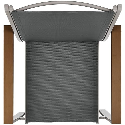 Best Choice Products 4-Piece Outdoor Textilene Patio Conversation Set, Backyard Furniture w/Loveseat, Coffee Table, Steel Frame - Taupe/Charcoal