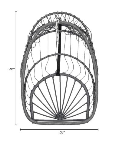 Yechen Hanging Egg Chair with Stand and Footrest for Indoor Outdoor