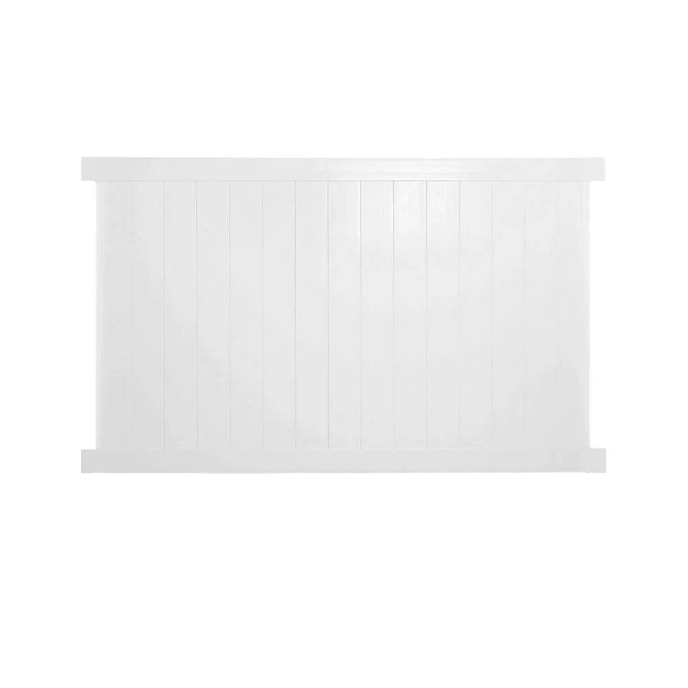 Weatherables Savannah 5 ft. H x 8 ft. W White Vinyl Privacy Fence Panel Kit - Avayadevconnect