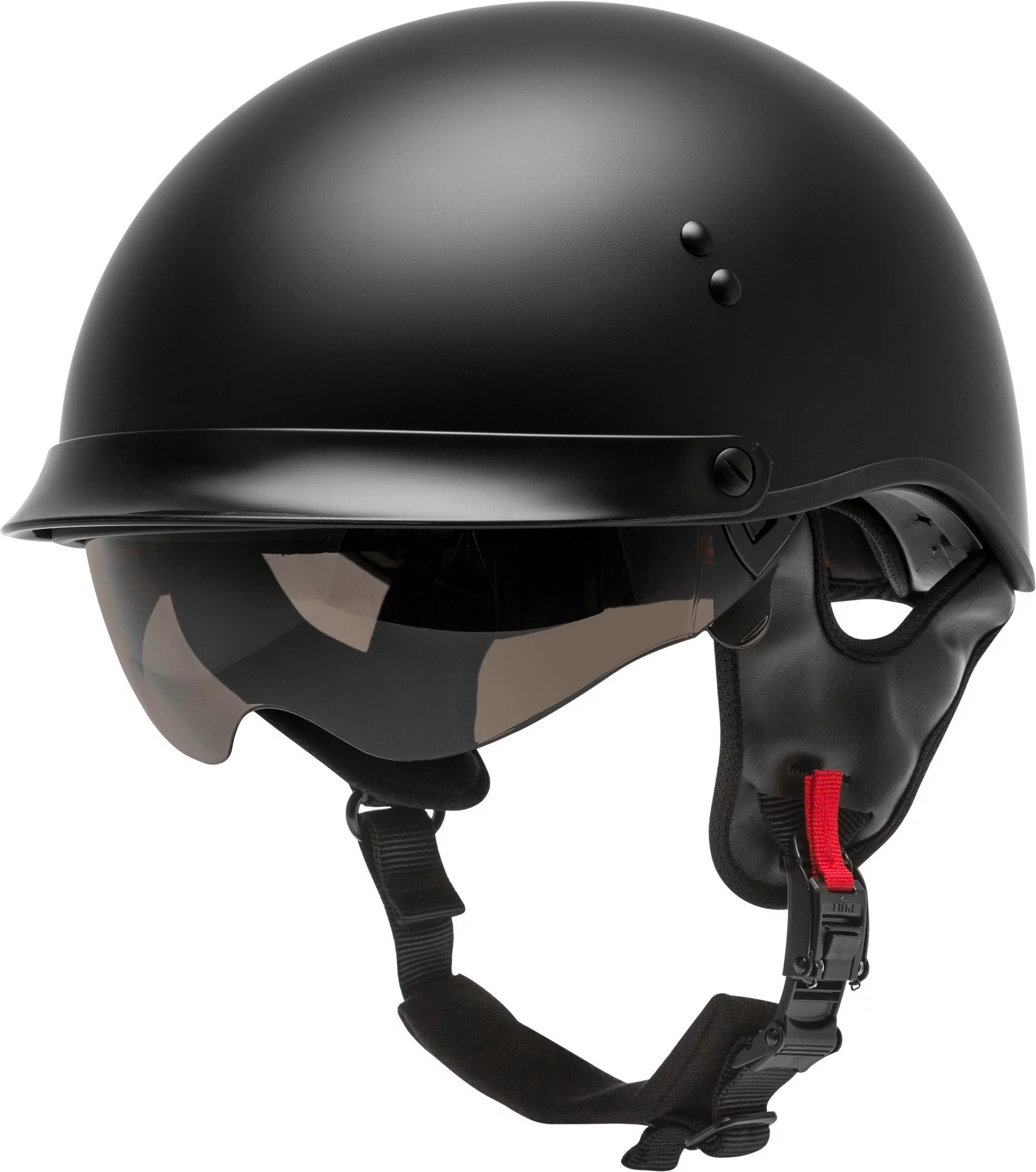 GMAX HH-65 Half Helmet - Full Dressed Matte Black