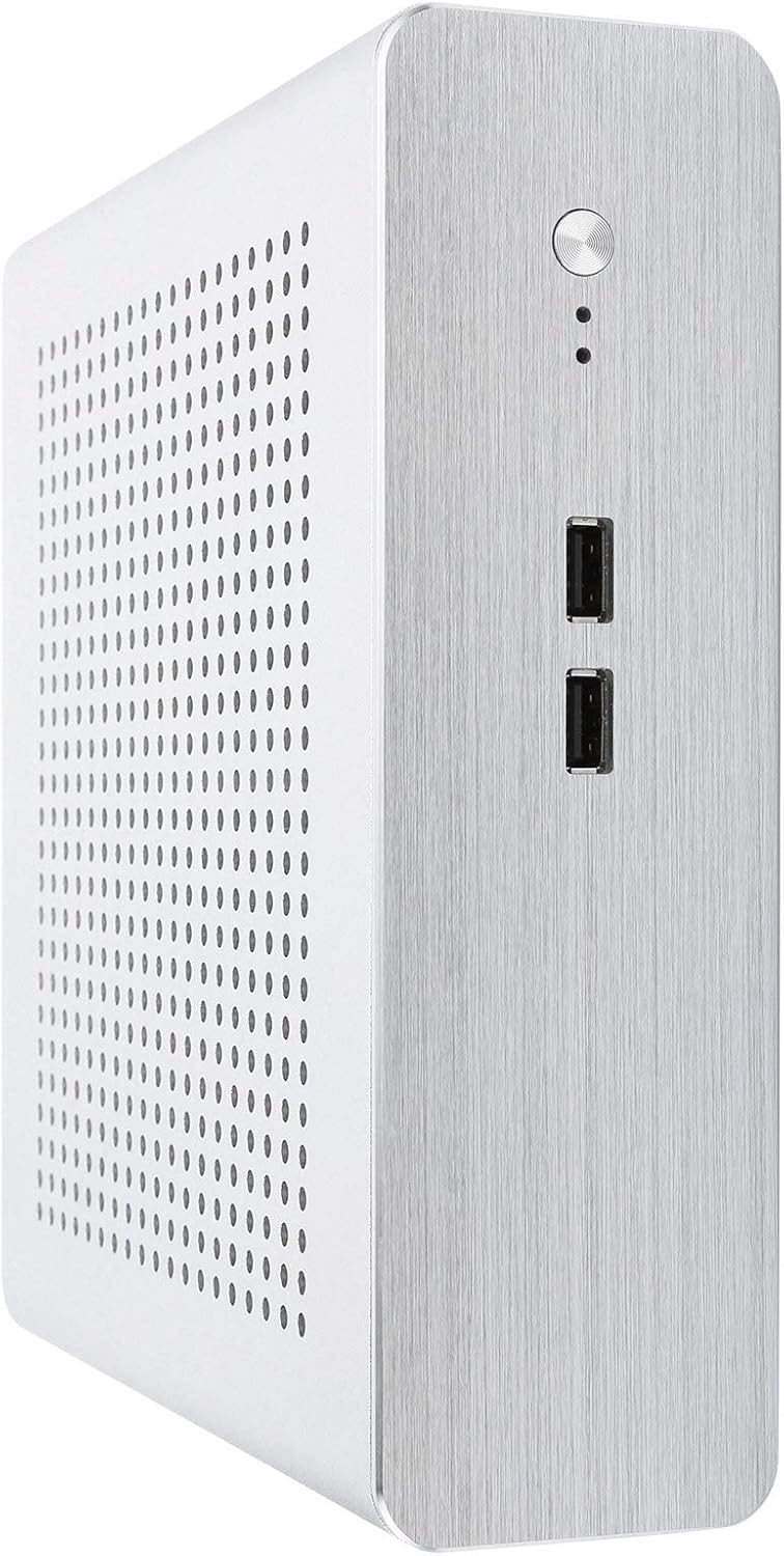 Mini ITX Gaming PC Case, G60S HTPC Chassis Full Aluminum DC?at Power Supply Computer Case for Mini-ITX 170x170mm