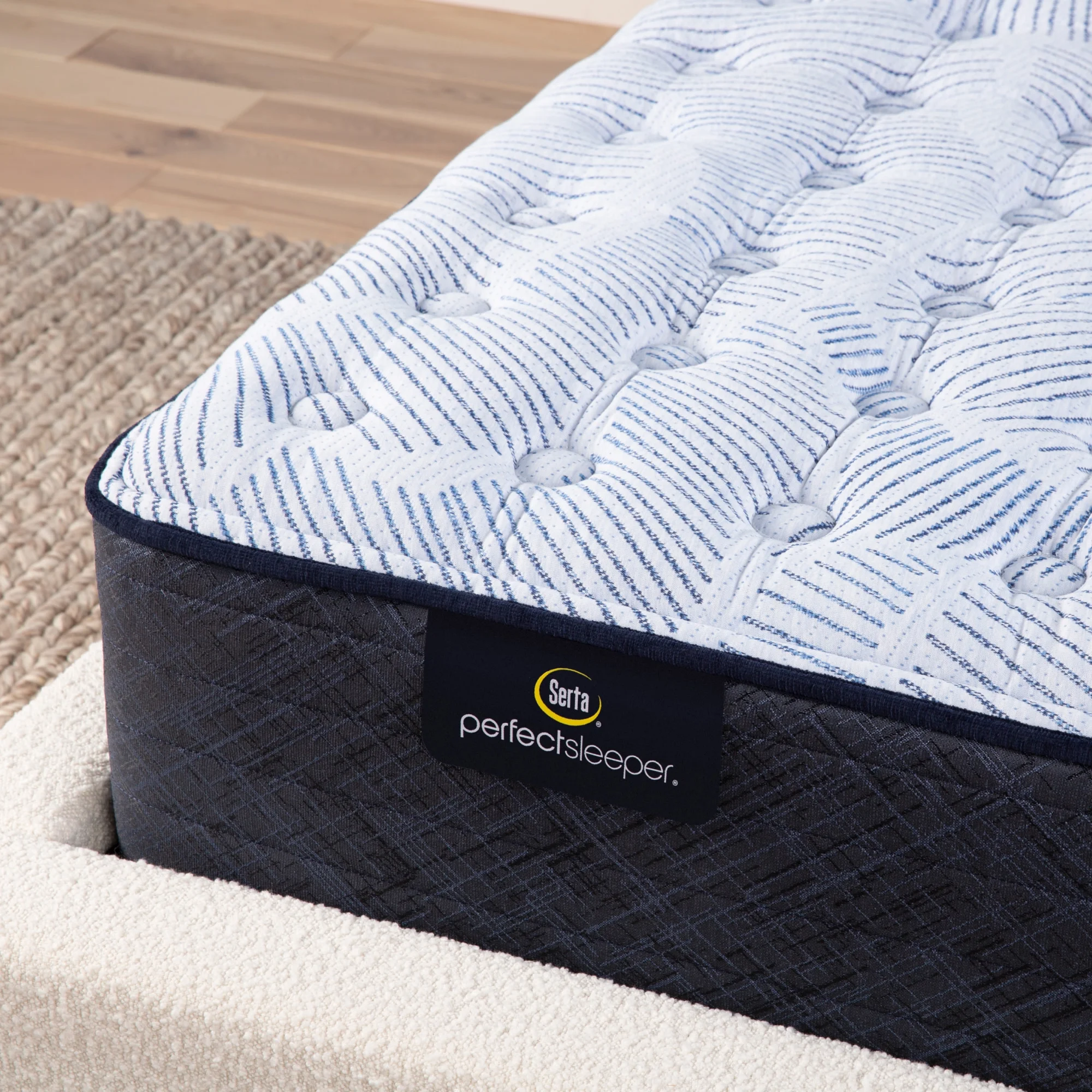 Serta Perfect Sleeper Nurture Night 13.5" Medium Mattress -Twin XL - Innerspring; Fiberglass-Free