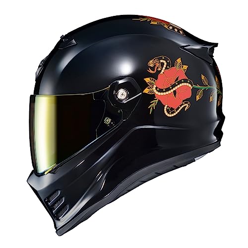 ScorpionEXO Covert FX Full Face Adult Motorcycle Helmet Street Fighter Style with Bluetooth Ready Speaker Pockets DOT ECE 22.06 Approved Unisex