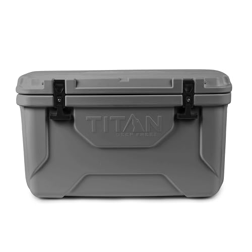 Titan Hard Ice Chest Cooler Roto Cooler with Microban Protection and Deep Freeze Insulation