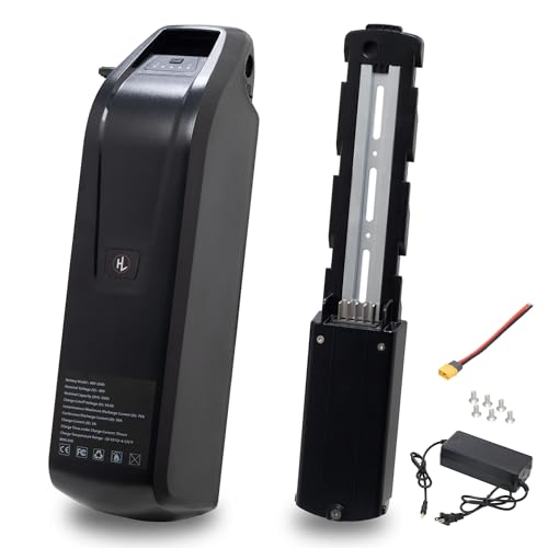 Ebike Battery 36V 48V 52V Lithium Battery 10AH 15AH 20AH Electric Bike Battery with Charger, Safe Lock, Led Indicator Light