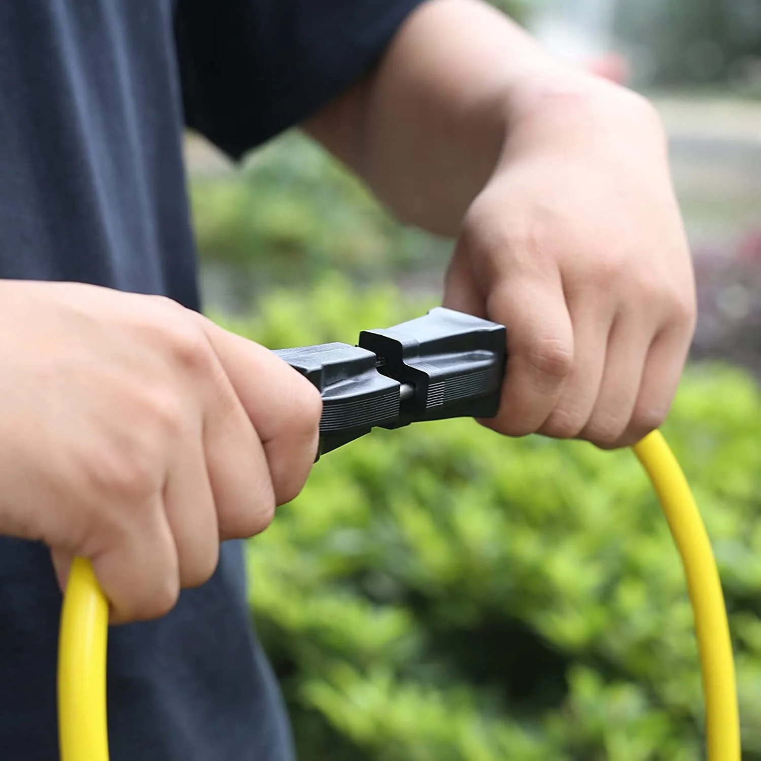 Clear Power 12/3 SJTW 25 ft Heavy Duty Outdoor Extension Cord, Yellow, CP10144