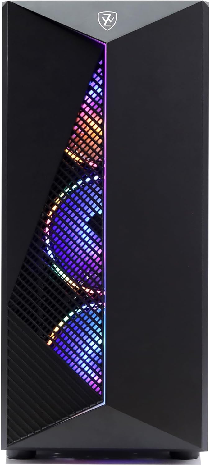 MXZ Gaming PC Desktop Computer, AMD Ryzen 5 8500G 3.6GHz, AMD Radeon Vega 7 Graphics,A620, 16GB DDR5, NVME 1 T SSD, 6RGB Fans, Win 11 Pro Ready