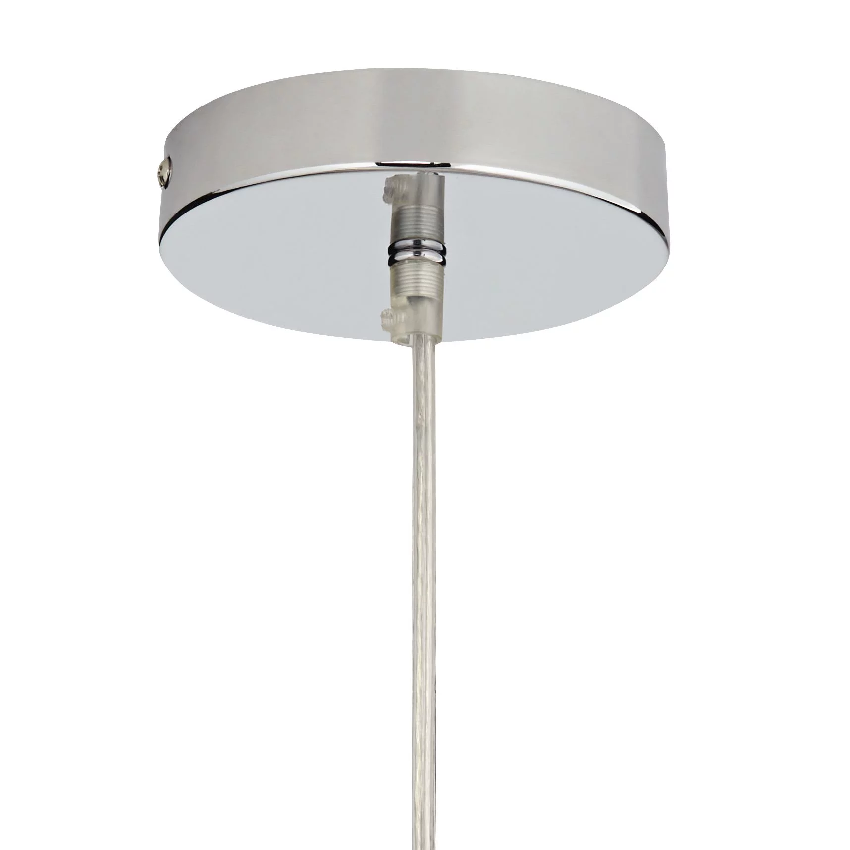 Possini Euro Design Chrome Mini Pendant 6" Wide Modern Faceted Crystal Strands Clear Glass Shade Fixture for Dining Room Living Foyer Kitchen Island
