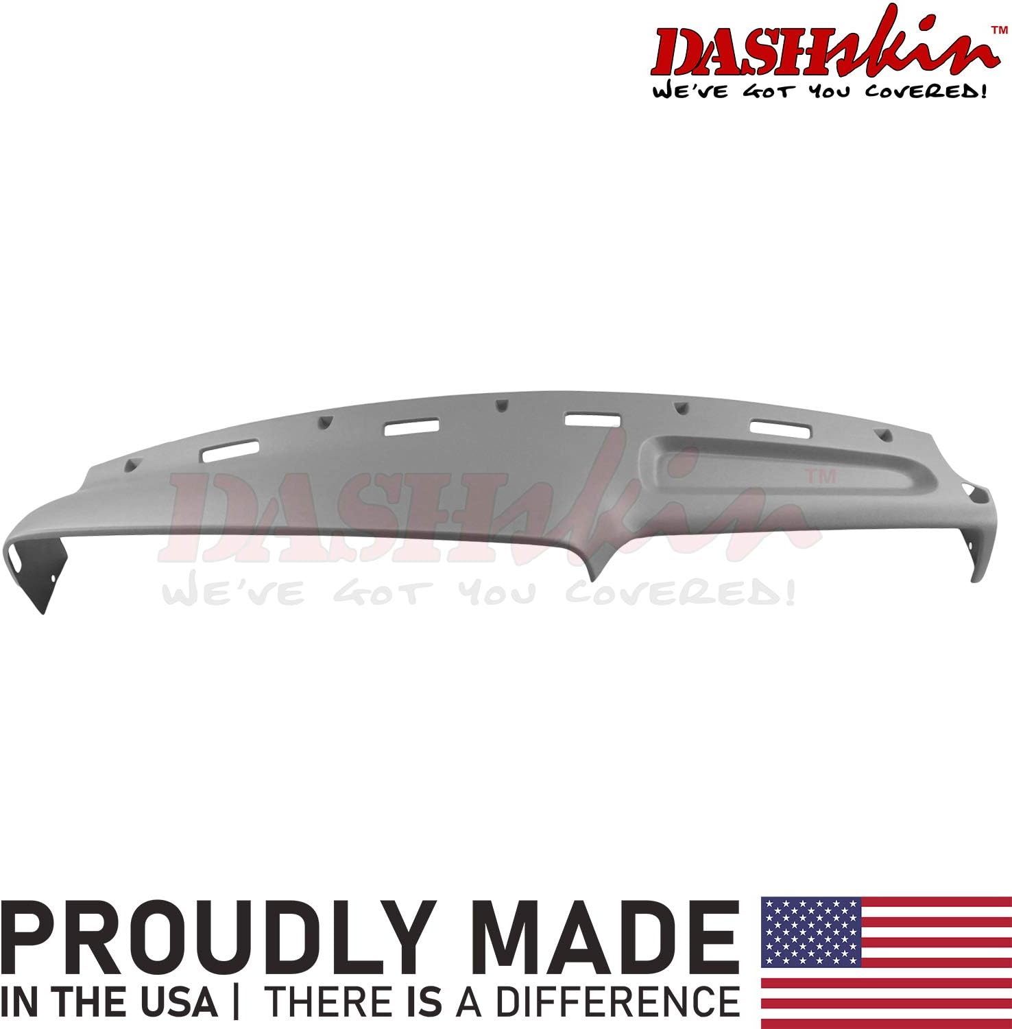 DashSkin Molded Dash Cover Compatible with 1997 Dodge Ram in Mist Grey (USA Made)
