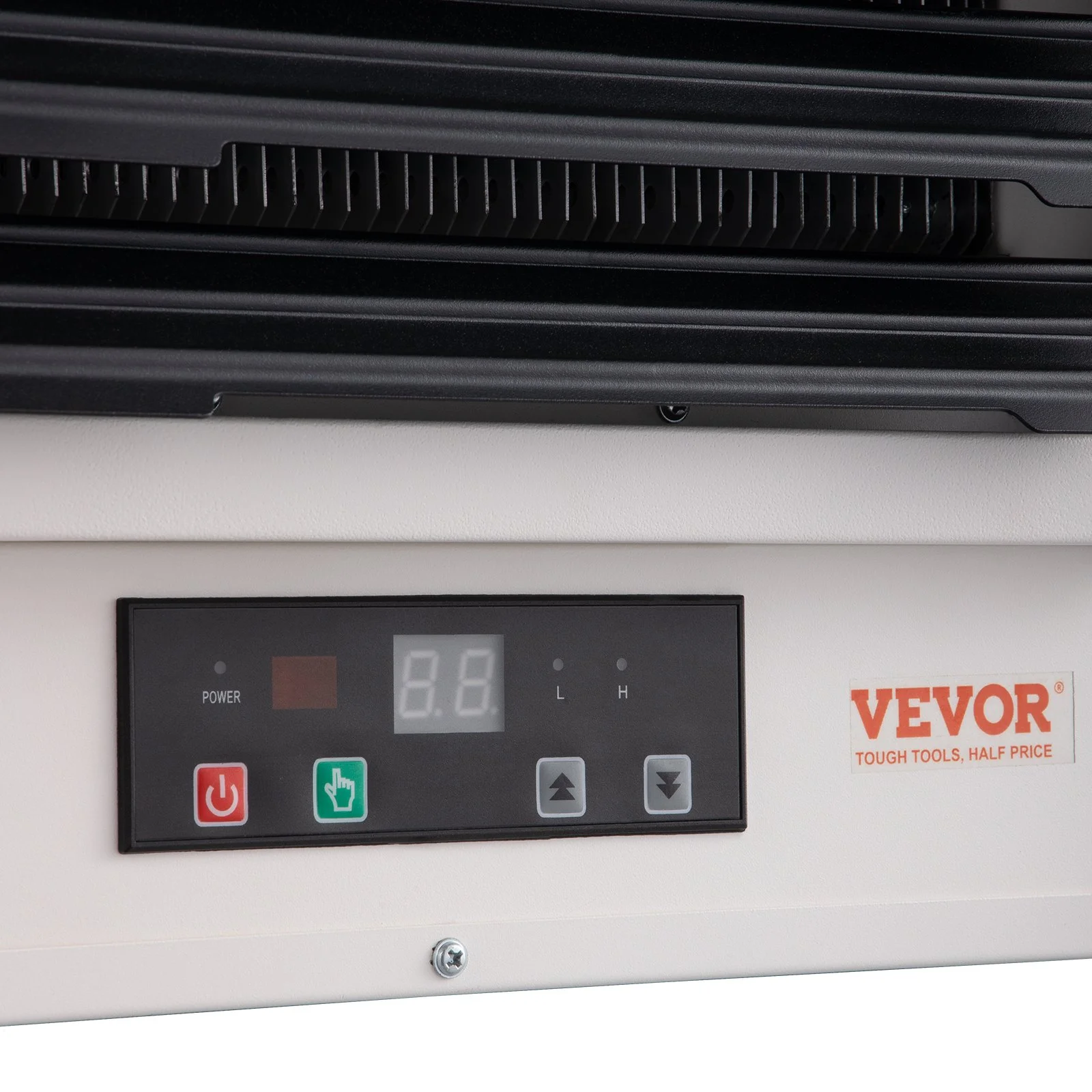 VEVOR 10000-Watt Electric Garage Heater - Digital Fan-Forced Wall/Ceiling Mount Shop Heater with Remote Control, Overheat Protection, Hardwired