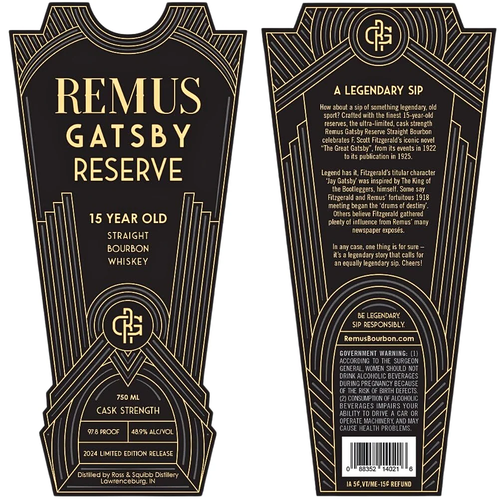 Remus Gatsby Reserve 15 Year Old 2024 Release - Nestor Liquor