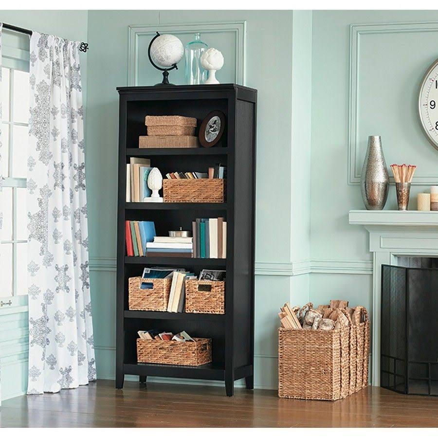 Threshold Carson 5 Shelf Bookcase, Black