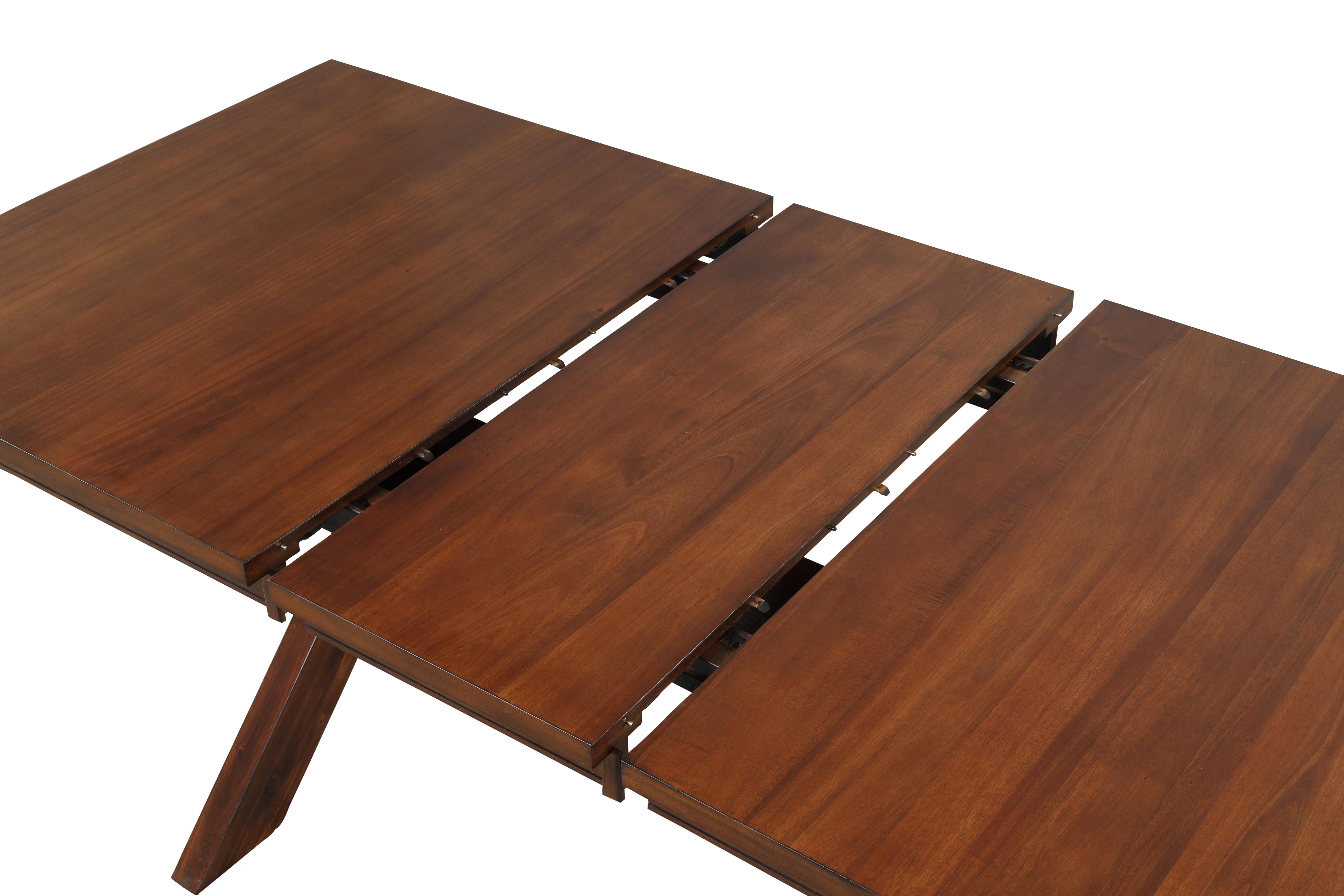 Roundhill Furniture Karven 9-Piece Extendable Dining Set - Glazed Pine Brown - Radiant Selections