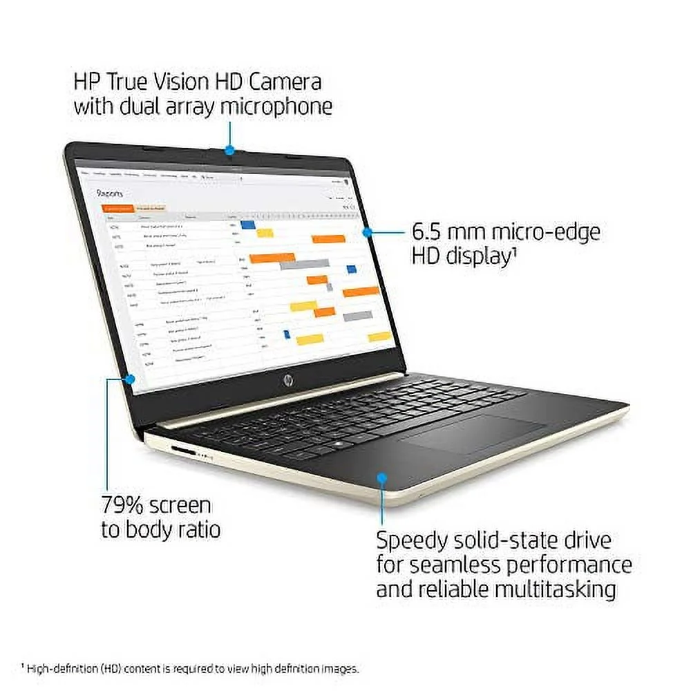HP 2021 Newest 14'' HD Home and Business Laptop PC Intel 10th Gen i3-1005G1 Dual-Core Processor 8GB DDR4 RAM 256GB M.2 SSD Intel UHD Graphics Webcam