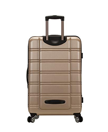 Rockland Melbourne Hardside Expandable Luggage with Spinner Wheels, 2TONEBLUE, 2 Piece (20/28)