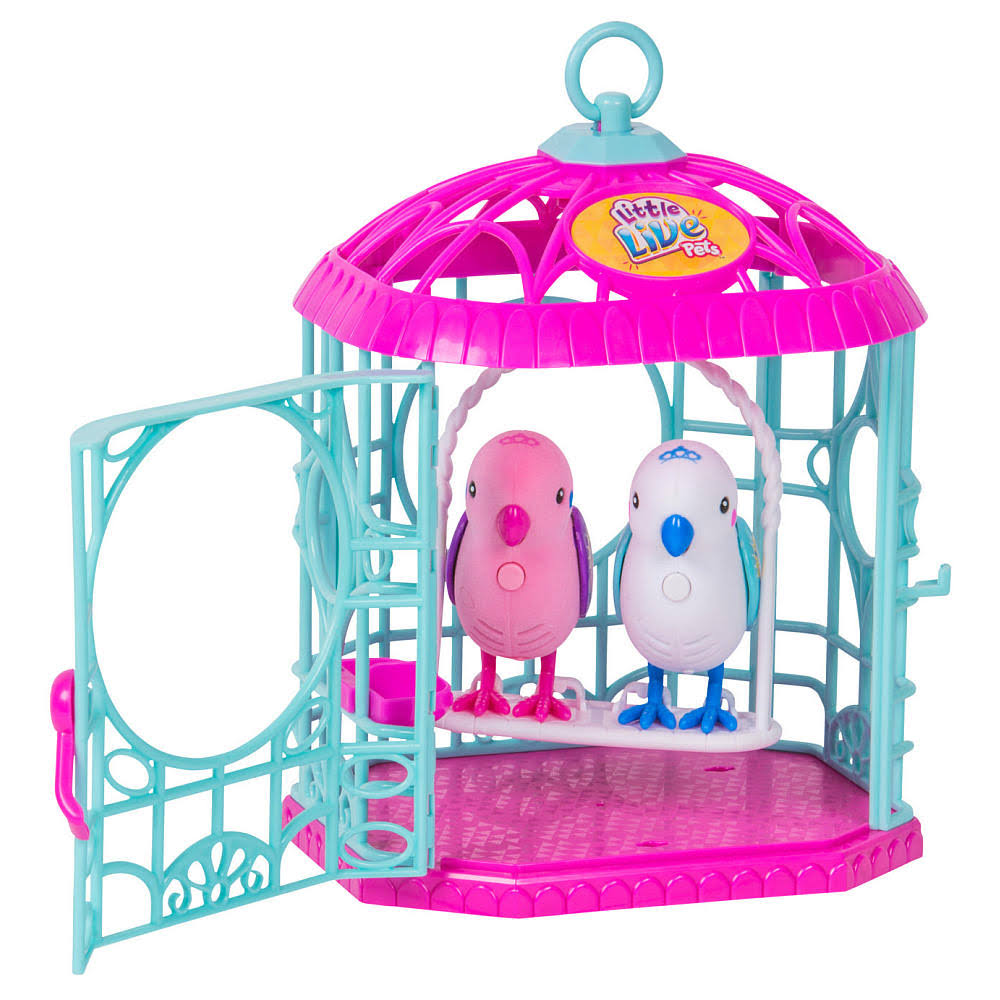 Little Live Pets Royal Sweethearts Love Birds with Cage