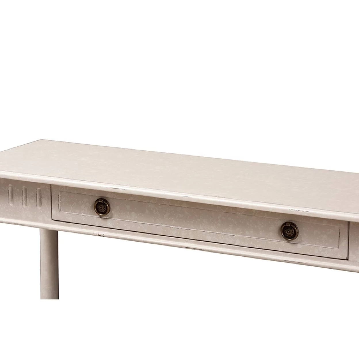 Baxton Studio Ariella Country Cottage Farmhouse Whitewashed 1-Drawer Console Table