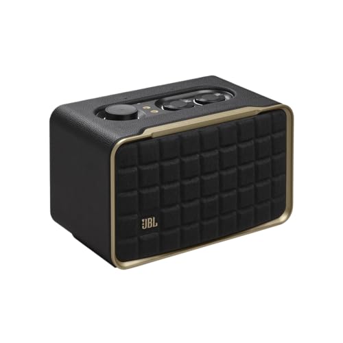 JBL Authentics 200 - Retro Style Smart Home Speaker with Built in Wi-Fi, Bluetooth and Voice Assistants, Alexa and Google Assistant