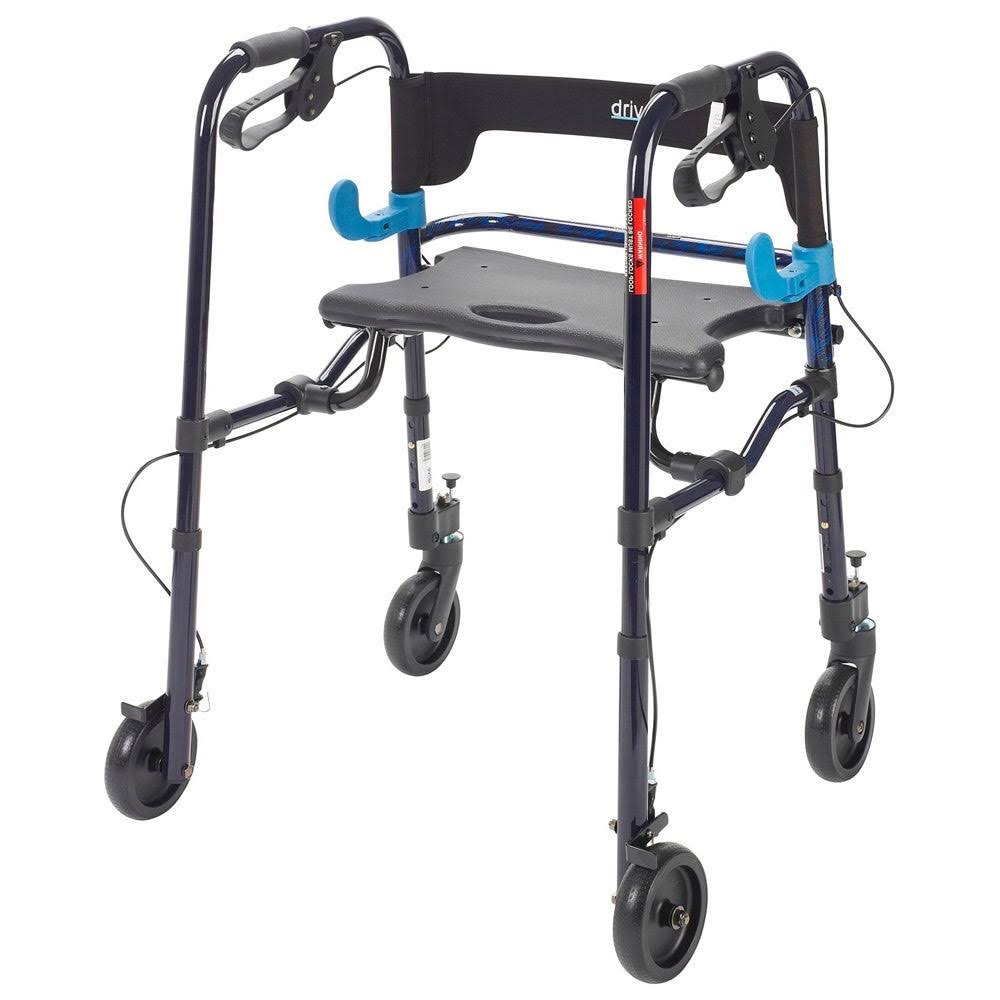 Drive Medical 5 in. Wheels Adult Clever Lite Walker Rollator