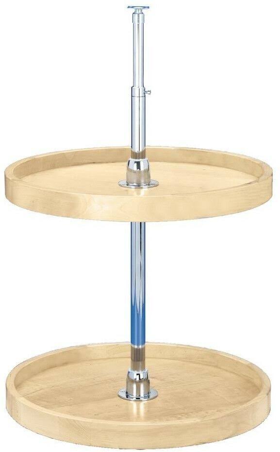 Rev-A-Shelf - 4WLS072-28-52 - 28x22 Wood Full Circle Lazy Susan 2-Shelf