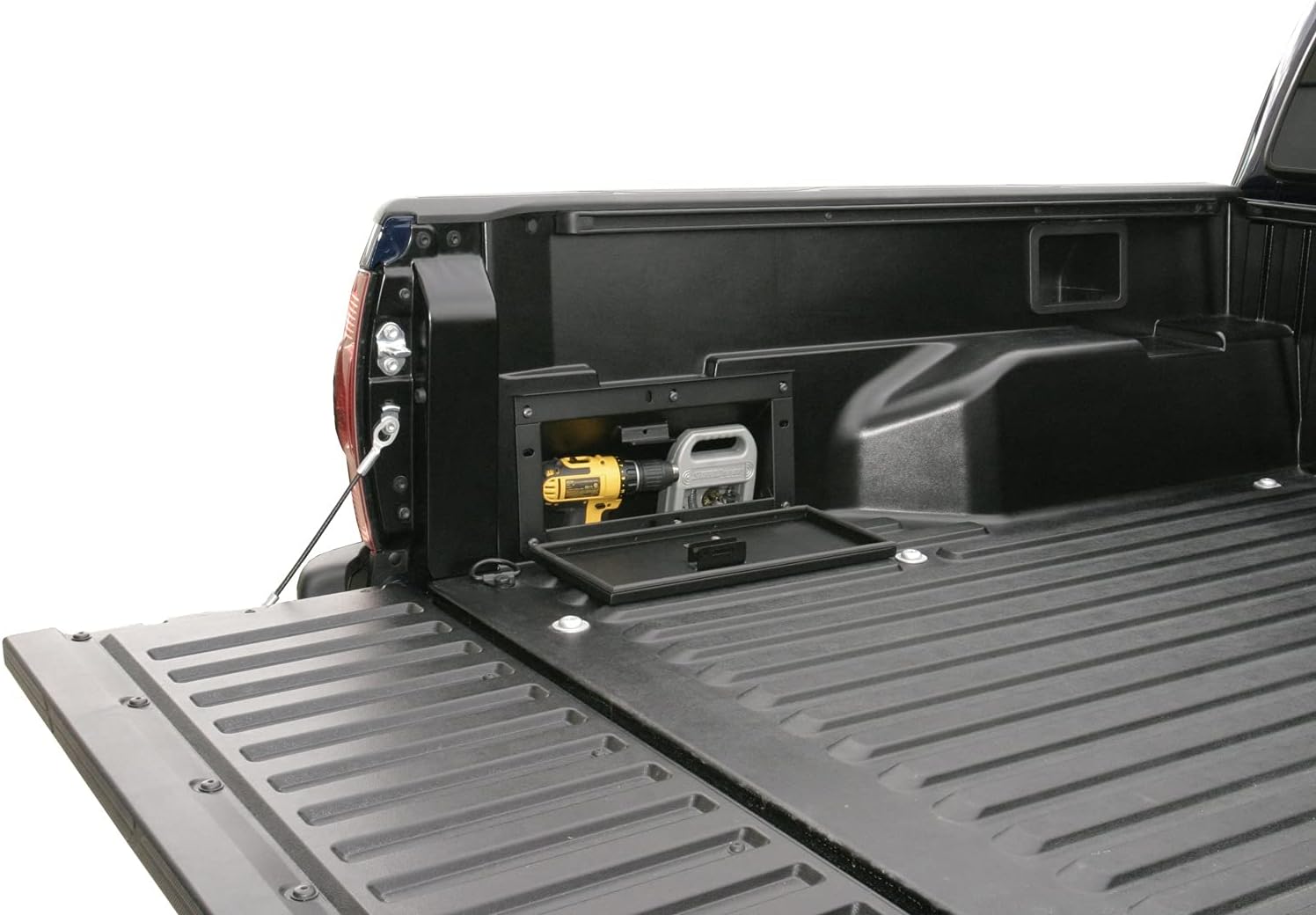 Toyota Tacoma Truck Bed Security Lockbox, Black
