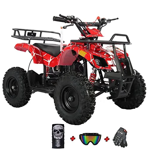 X-Pro Brand New 40cc ATV for kids, Mini Gas Powered ATV-Spider Red - Curated Treasures Market