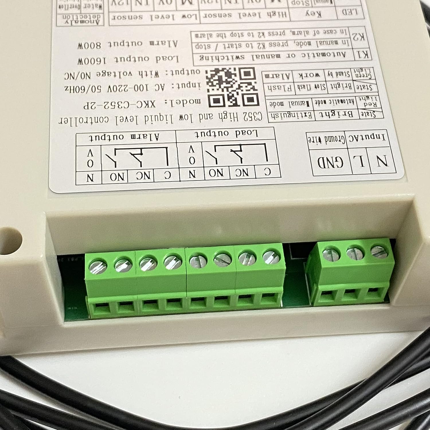 Taidacent Automatic Water Level Controller Water Pump Controller Water Tank Automatic Filling System Either to Fill or Empty a Tank Two Non Contact
