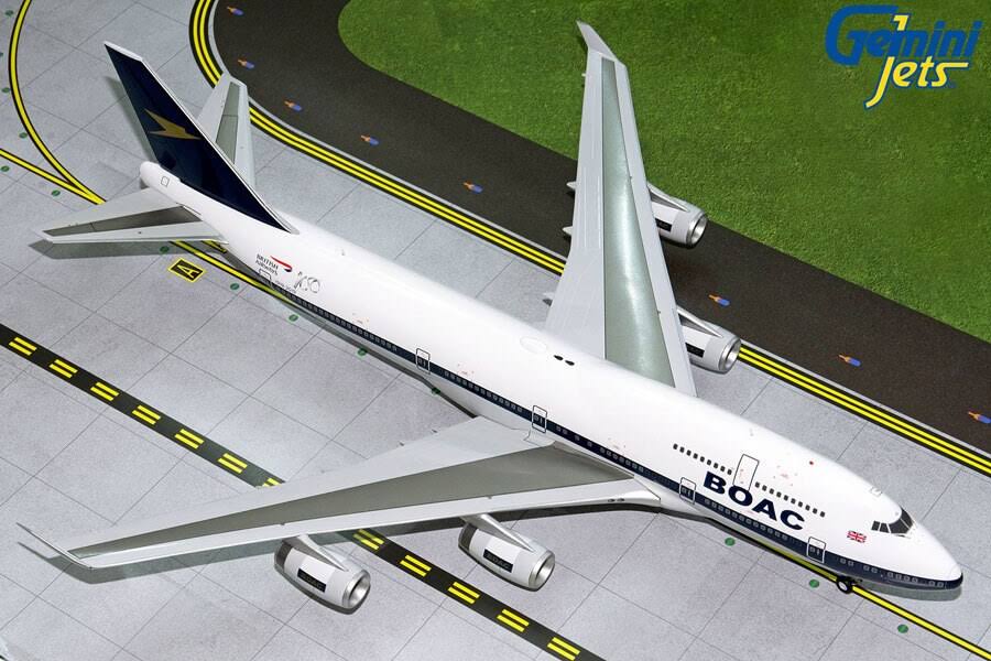 GeminiJets British Airways Boeing 747-400 (BOAC Retro Livery) G-BYGC 1/200 G2BAW834