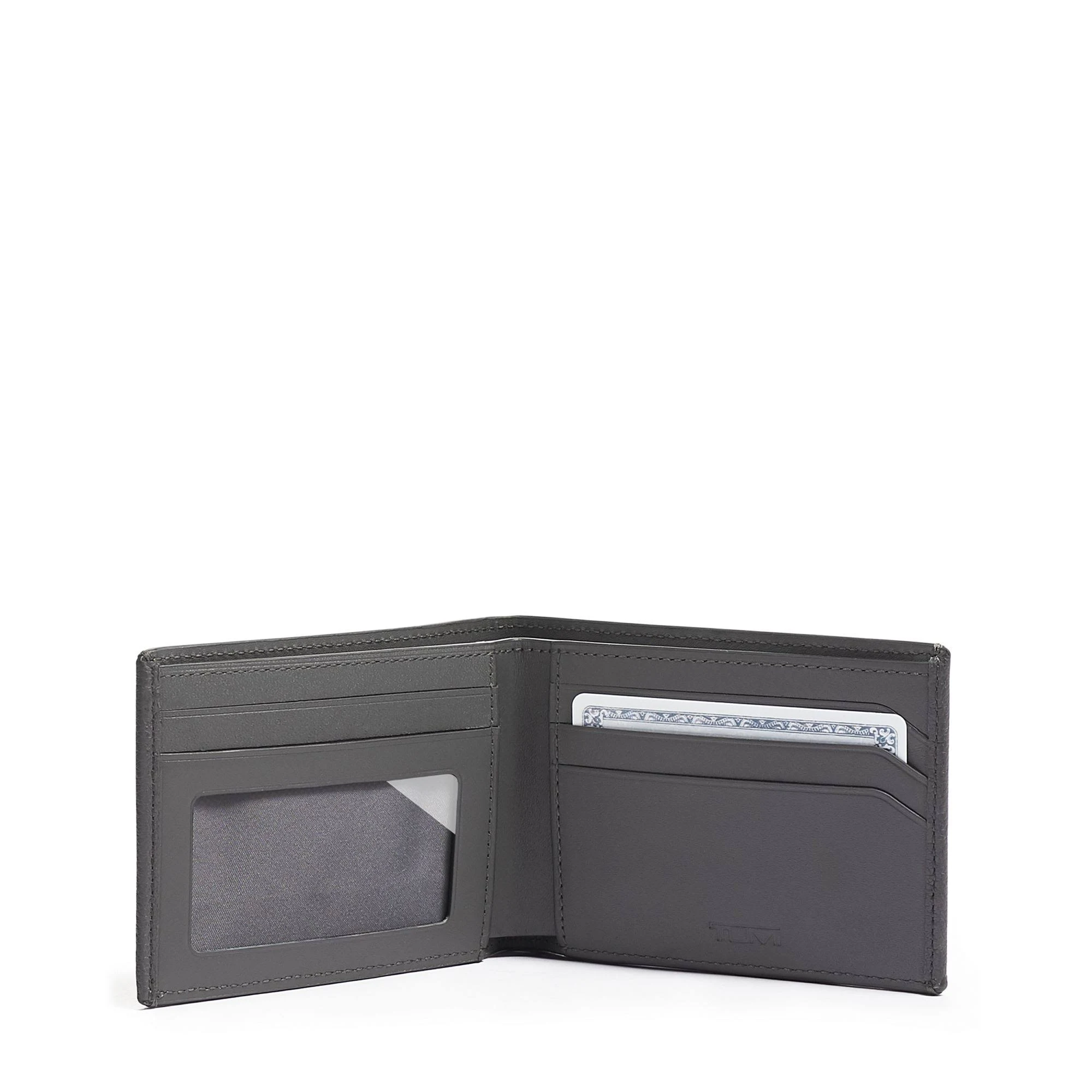 Tumi Nassau Double Billfold Wallet - Grey Texture