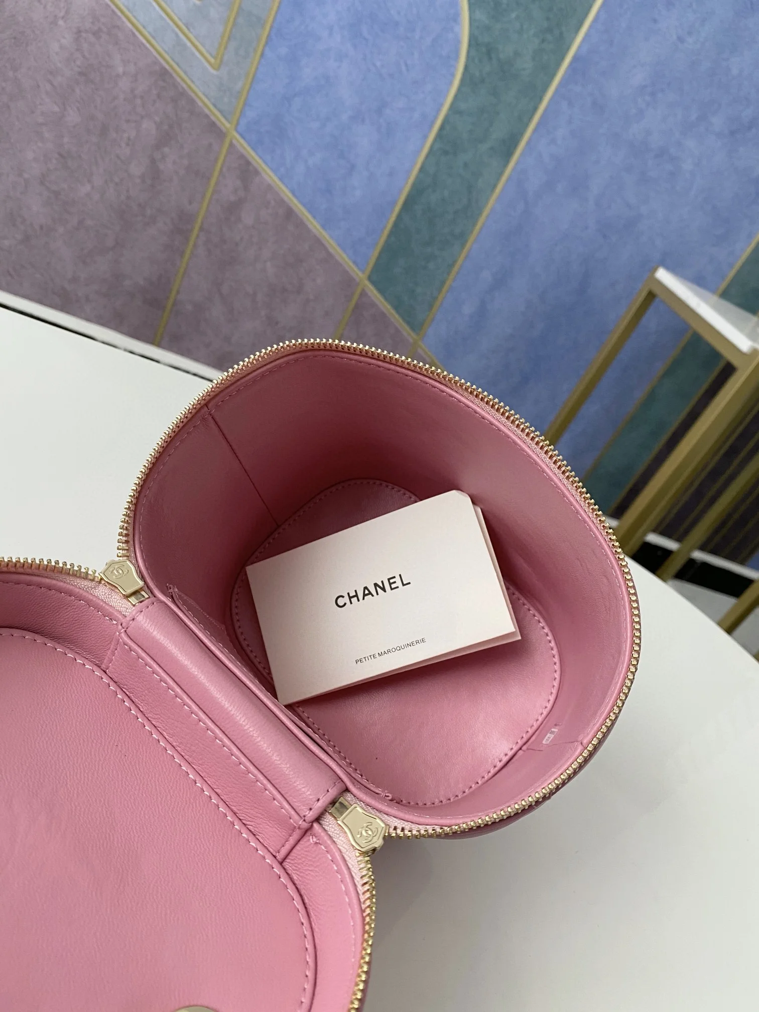 Chanel Vanity Case Gold Hardware Pink For Women, Women&rsquo;s Handbags, Shoulder Bags 9.4in/24cm