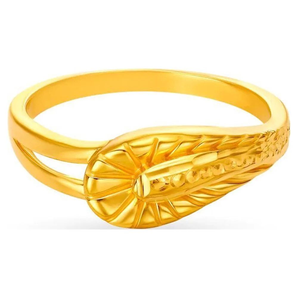 Solid 22K/18K Fine Yellow Gold Certified Women And Girls Statement Ring