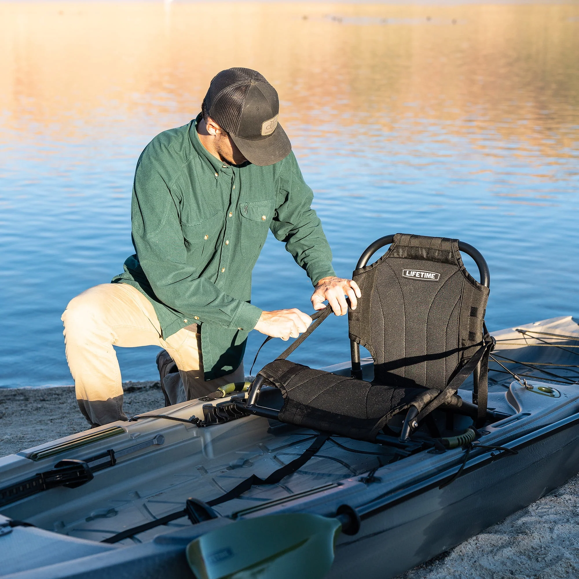 Lifetime Yukon Angler 116 inch Sit-on-Top Fishing Kayak, Lightning Fusion (90846)