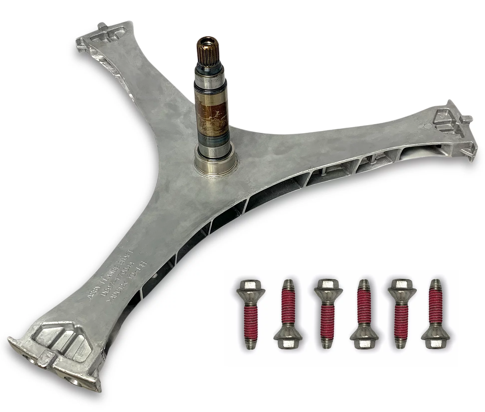 DC97-17004B / DC60-00100A Washer Flange Shaft Assembly Compatible with Samsung Washing Machine Washer Spider Spinner Shaft Replaces DC97-17004A