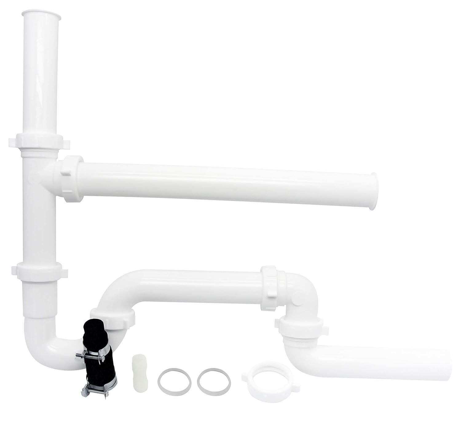 InSinkErator Garbage Disposal with Cord, Badger 1, 1/3 HP Continuous Feed & PF WaterWorks PF0989 Garbage Disposal Installation Kit, White