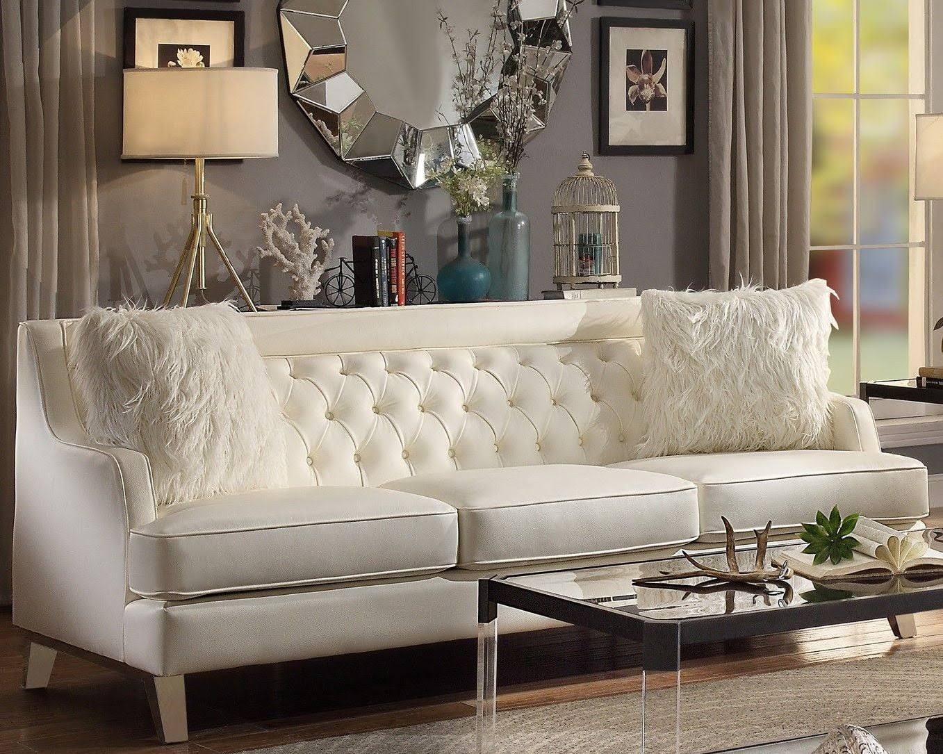 Homelegance Nevaun Cream Sofa 8246CR-3