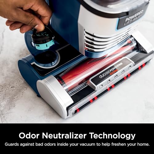 Shark Upright Vacuum, Stratos with DuoClean PowerFins, HairPro, Powered Lift-Away, Self-Cleaning Brushroll, & Odor Neutralizer Technology, Navy
