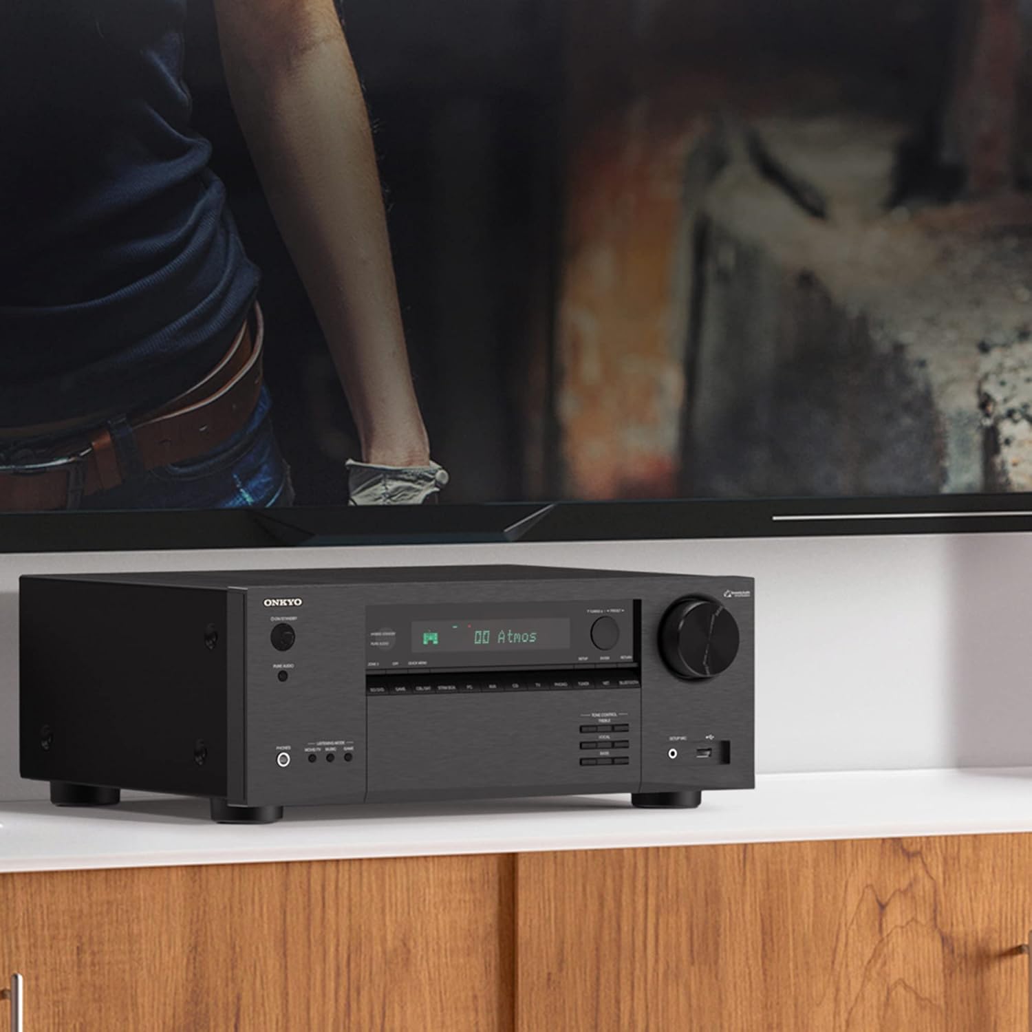 Onkyo TX-NR6050 7.2-Channel Network Home Theater Smart AV Receiver 8K/60, 4K/120Hz Black (Renewed)