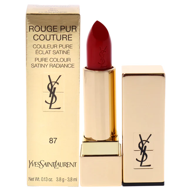 Yves Saint Laurent Rouge Pur Couture Lipstick - 87 Red Dominance by Yves Saint Laurent for Women - 0.13 oz Lipstick